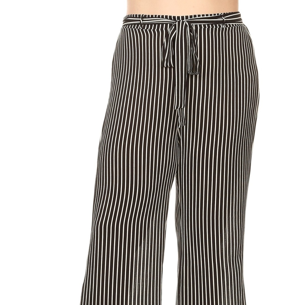 Lilian Plus Size Striped Flare Pants
